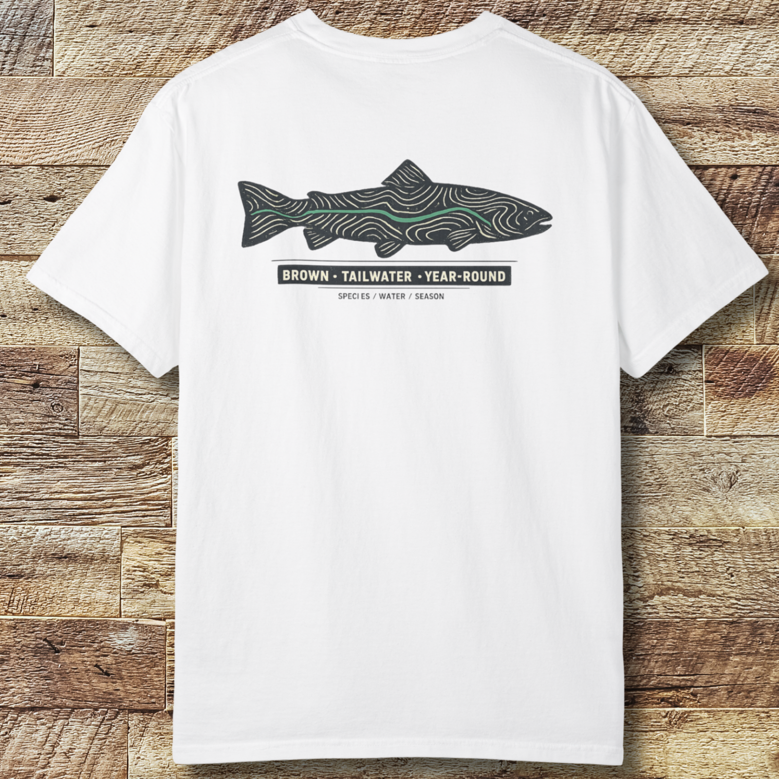 Brown Trout Topography T-Shirt