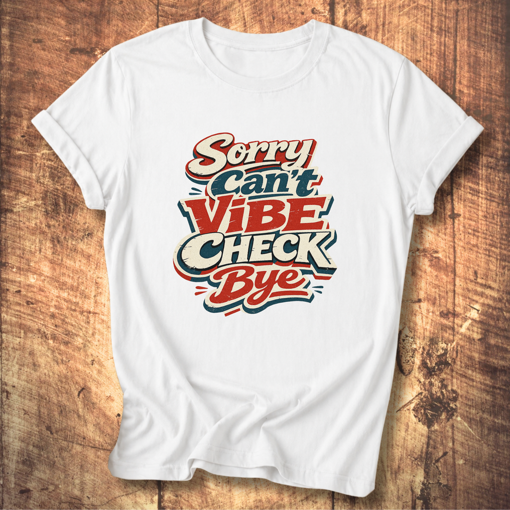Sorry Can’t Vibe Check Bye T-Shirt