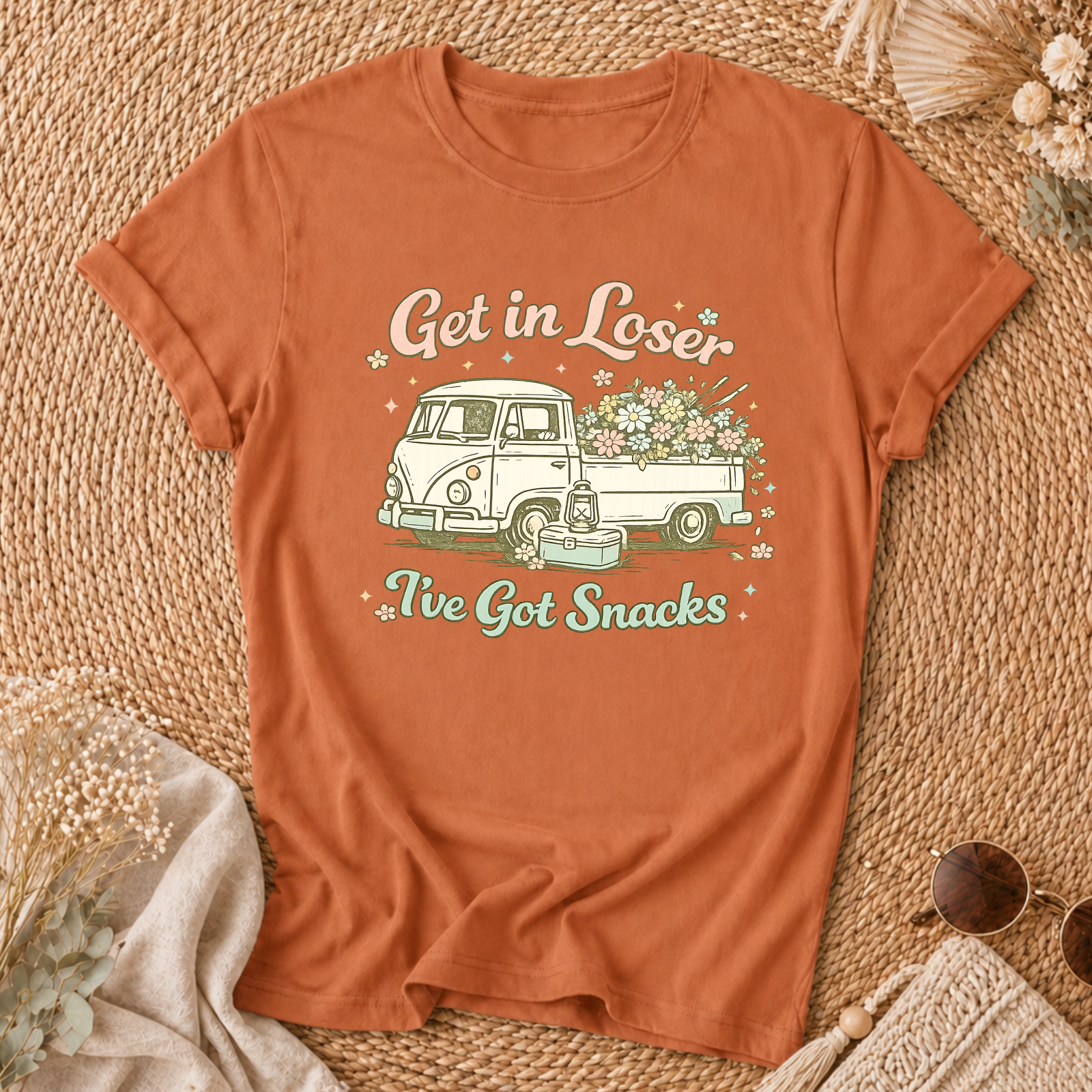 Retro Flower Truck Tee