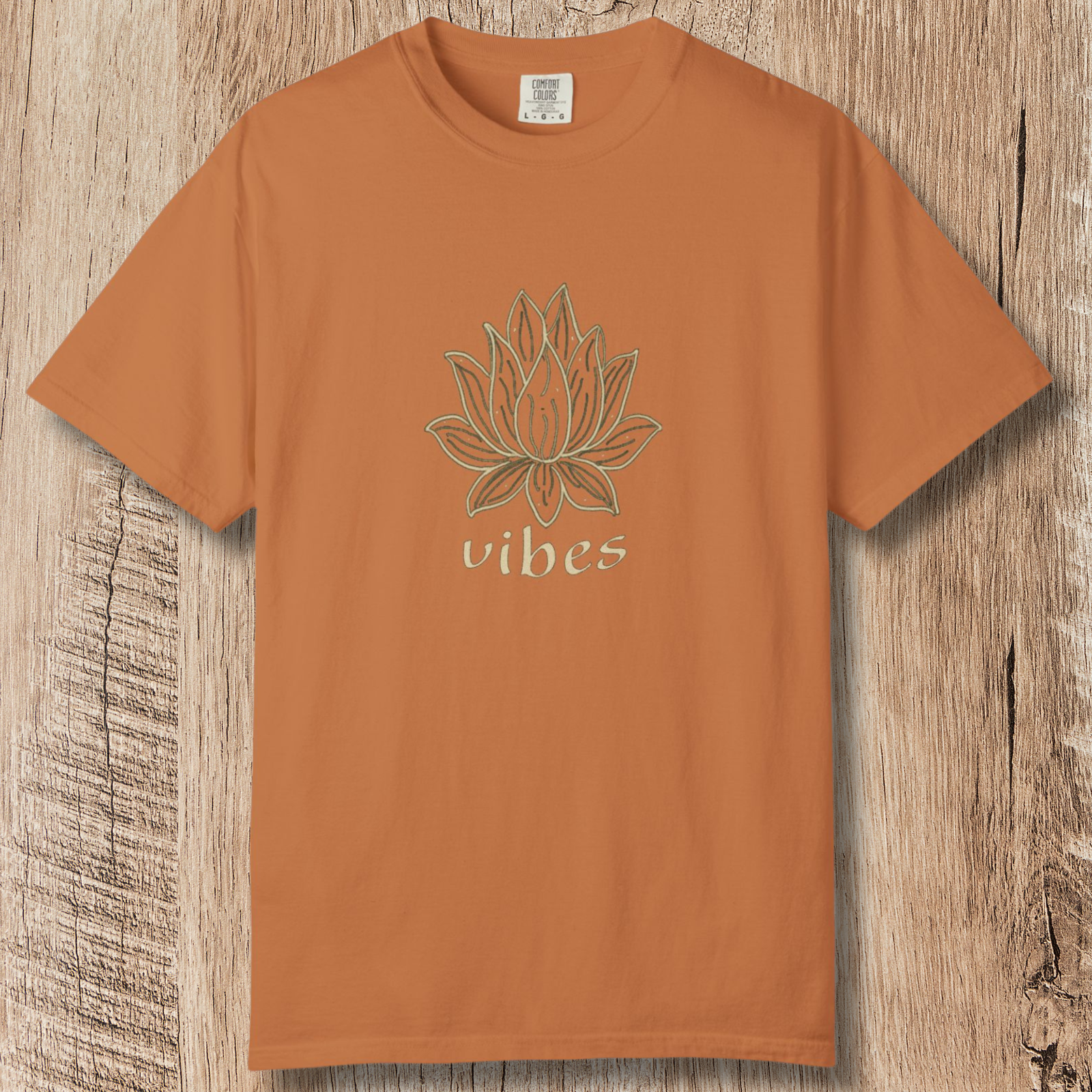 Vibe Lotus T-Shirt — Botanical Graphic Tee