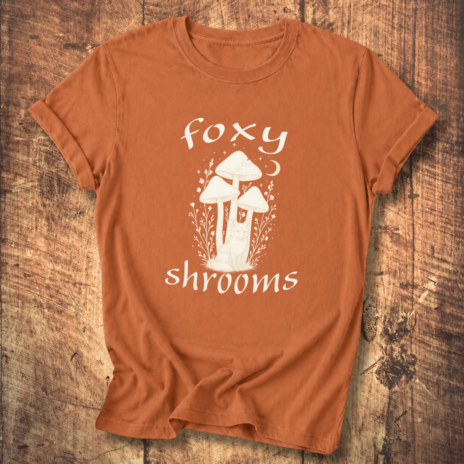 Foxy Shrooms Vintage Tattoo T-Shirt