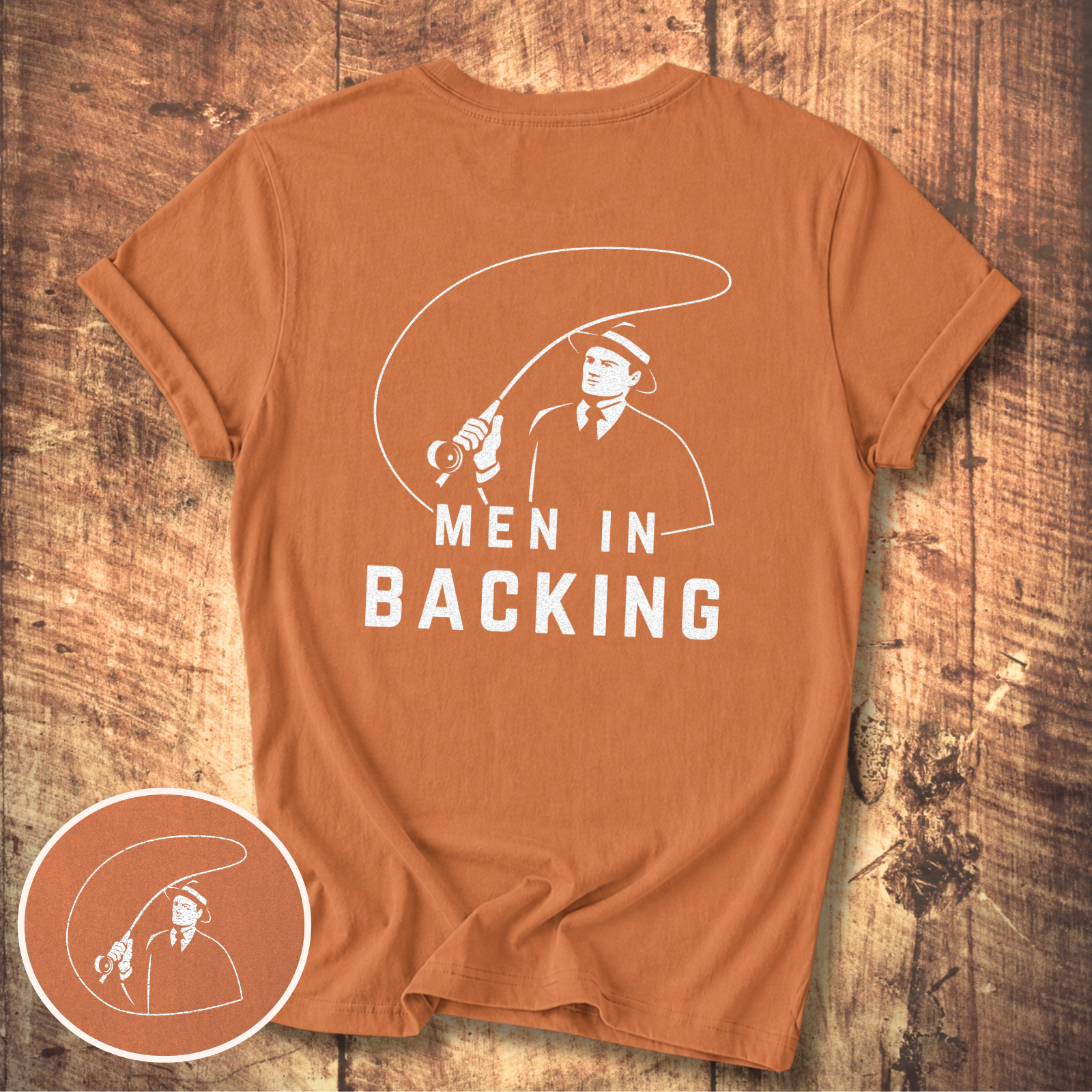 Men in Backing T-Shirt