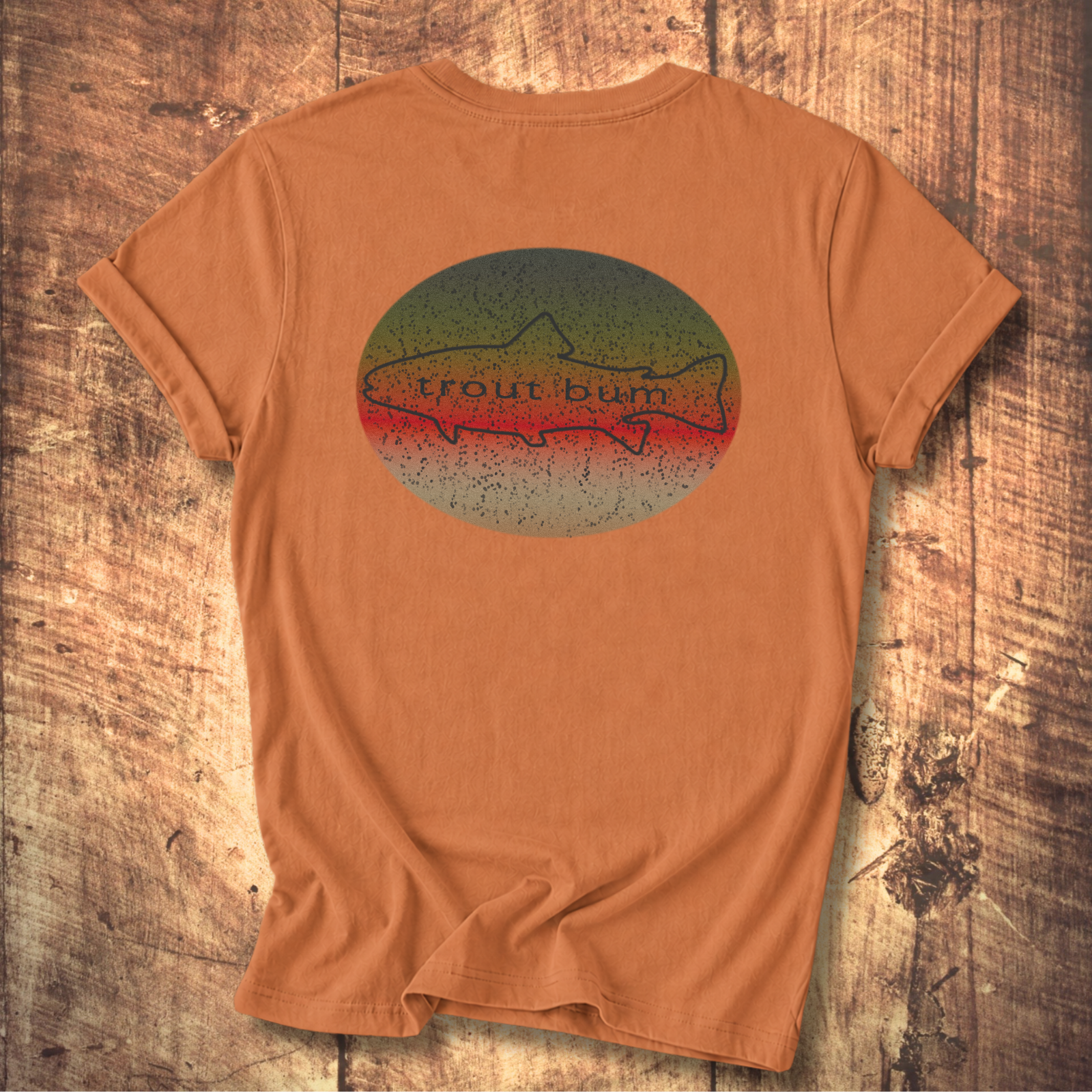 Trout Bum Back Print Tee