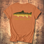 Like Buttah Brown Trout T-Shirt Back Print