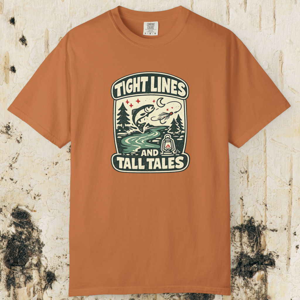 Tight Lines and Tall Tales Fishing T-Shirt