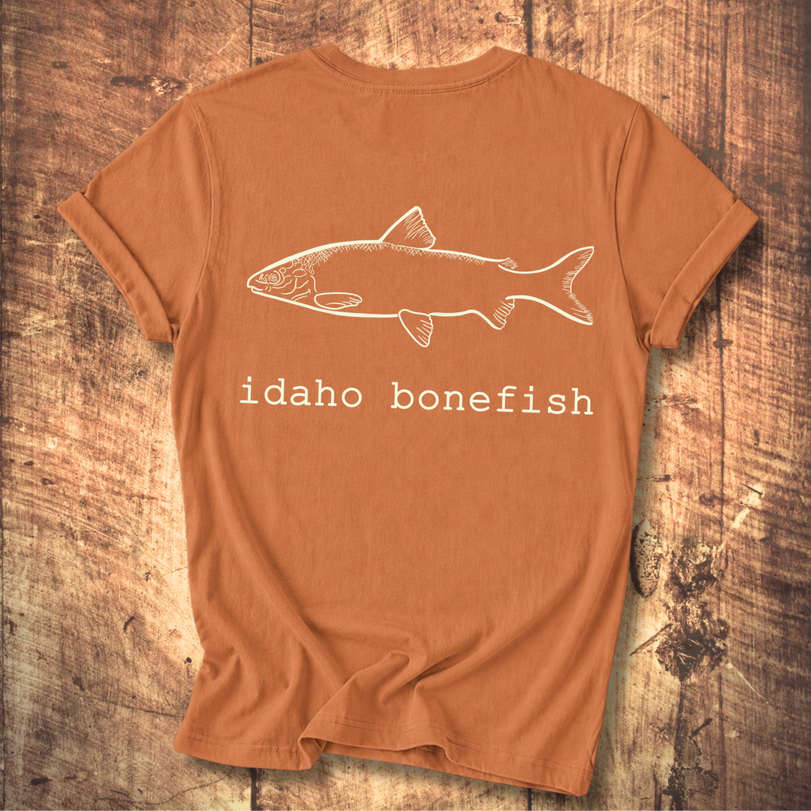 Idaho Bonefish Back Print T-Shirt