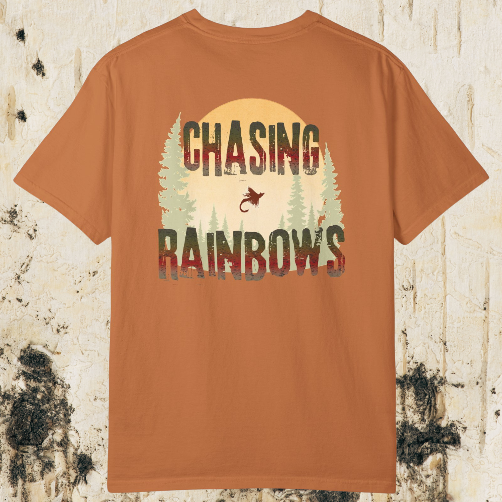 Chasing Rainbows Fly Fishing T-Shirt