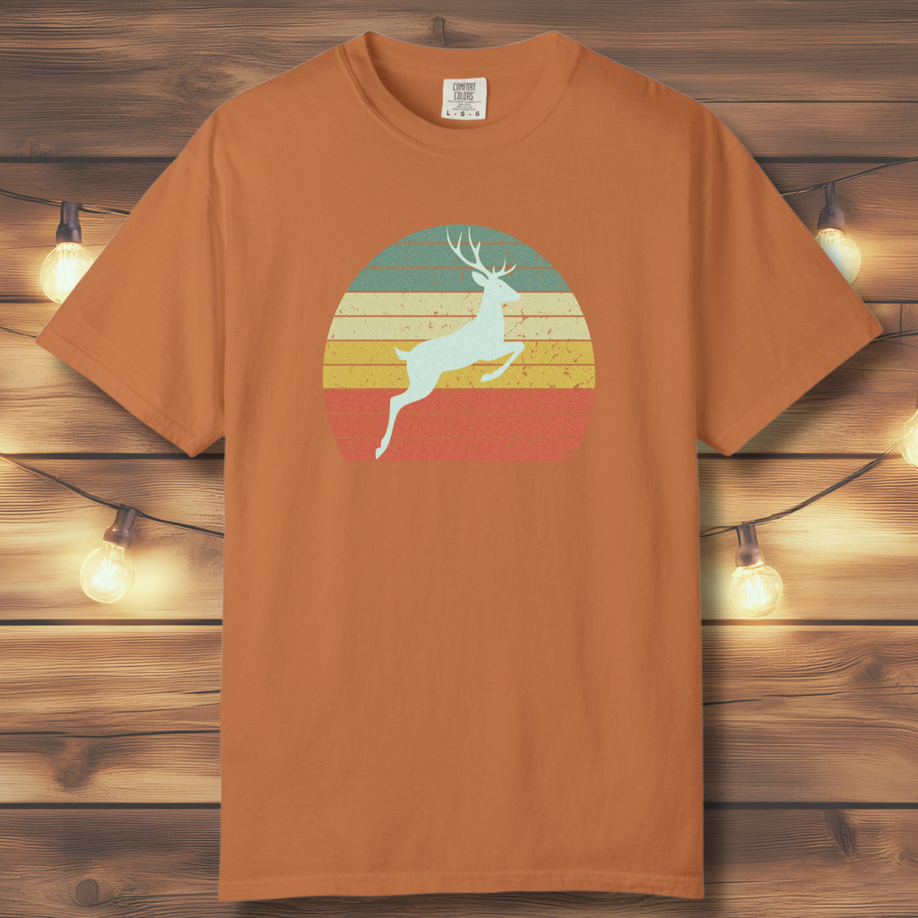 Vintage Sunset Deer T-Shirt