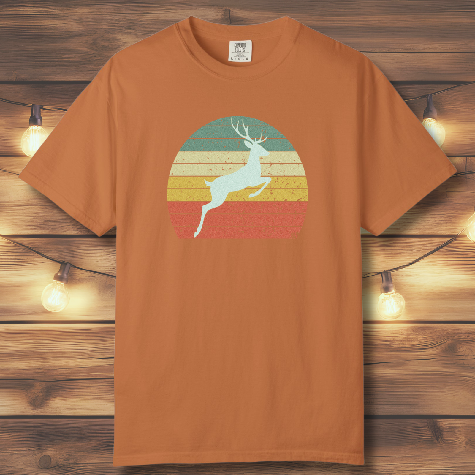 Vintage Sunset Deer T-Shirt