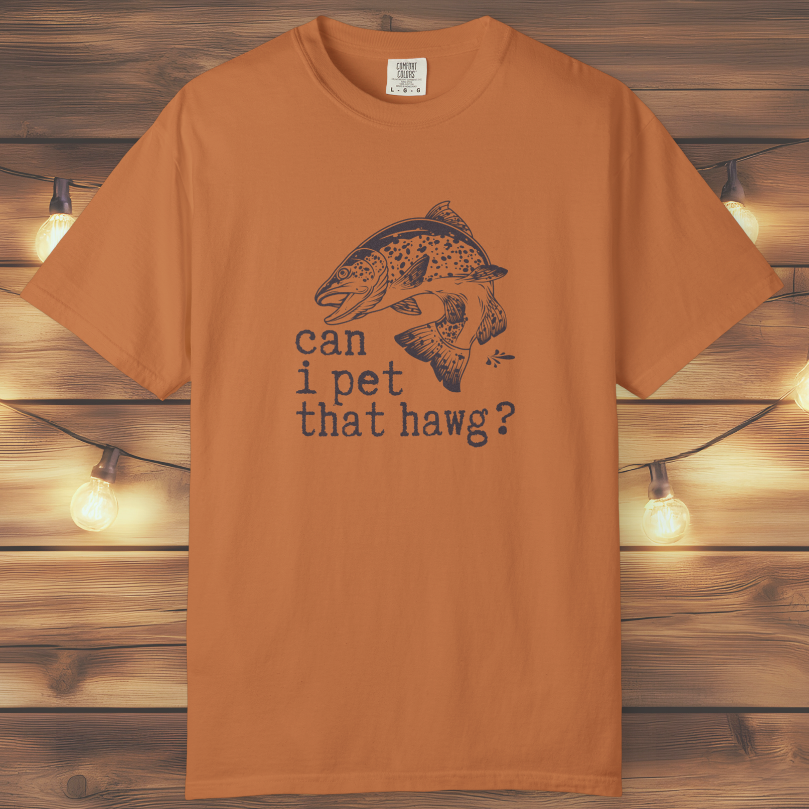 Can I Pet That Hawg? Trout Graphic T-Shirt